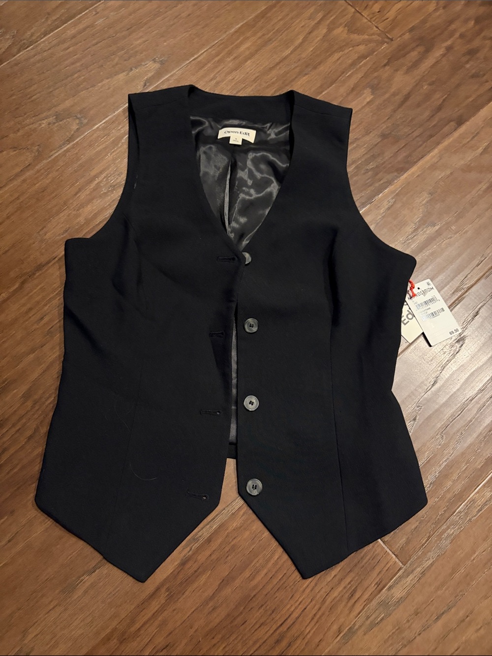 Chester & Peck Black Tailored Women's Vest